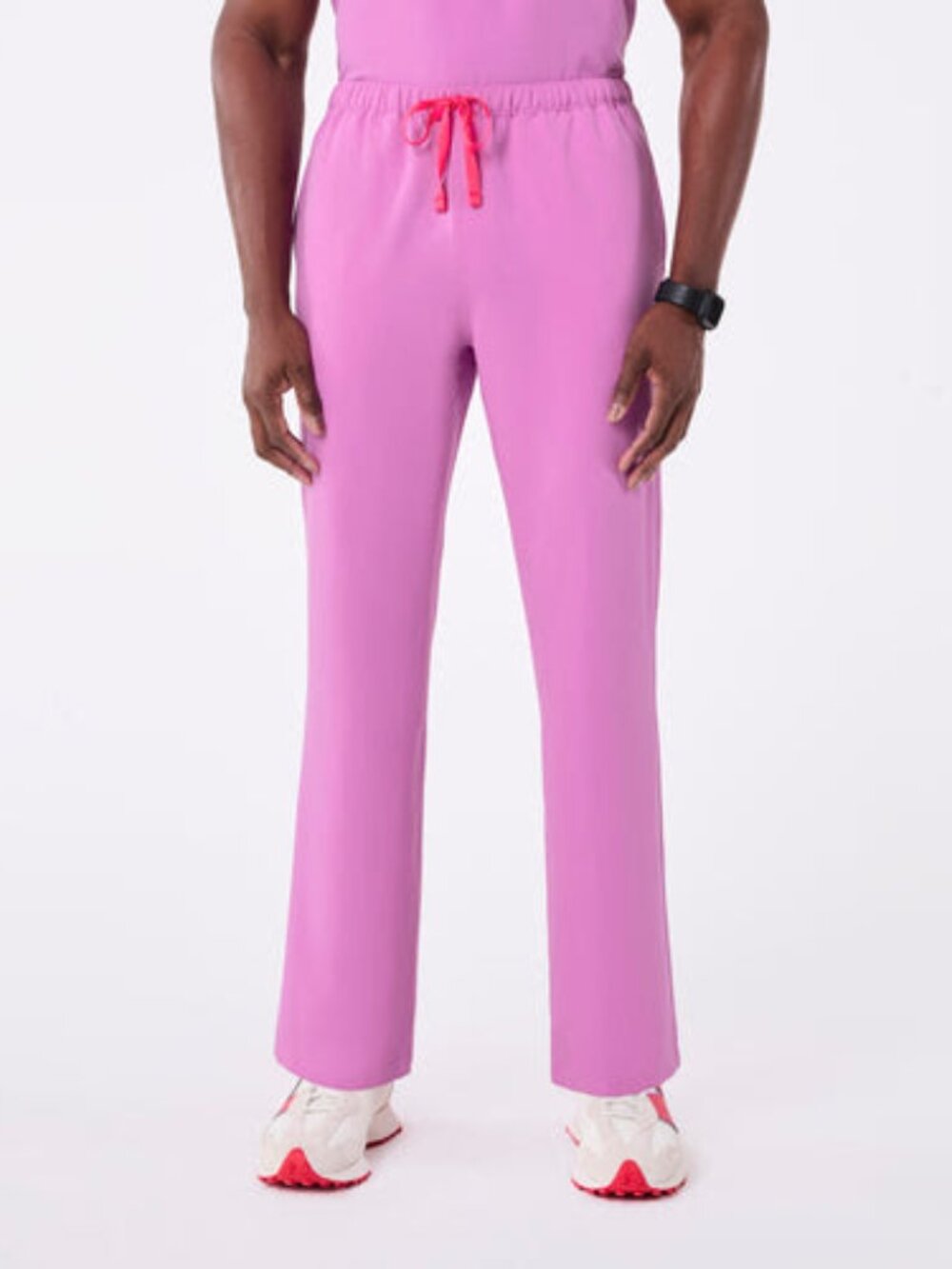 Figs Men's Pisco Tall Basic Scrub Pant in Pink Cloud